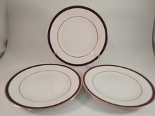 Conjunto de 3 pratos de torta de sobremesa Oxford (Lenox) Annapolis azul 7 1/4", usado comprar usado  Enviando para Brazil