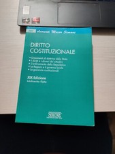 Diritto costituzionale edizion usato  Roma