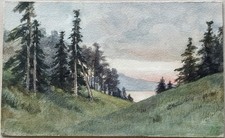 Aquarelle lac lucerne d'occasion  Sète