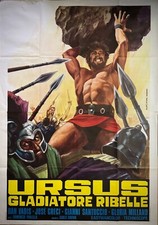 URSUS GLADIATORE RIBELLE-Manifesto affiche originale-4F-Dan Vadis-1972- na sprzedaż  Wysyłka do Poland