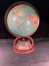 Antigo Art Deco 1930 Replogle World Globe com relógio feito em Chicago-BL comprar usado  Enviando para Brazil