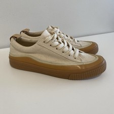 Usado, Tênis Zara Feminino Marfim Marrom Lona Tamanho UE39 EUA 8.5-9 Casual Beachy Boho comprar usado  Enviando para Brazil