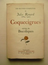Jules renard coquecigrues d'occasion  Pézenas