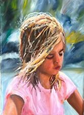 Painting girl child for sale  Garland