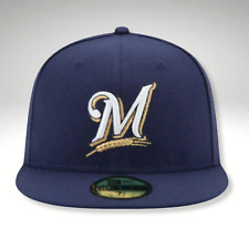 Boné ajustável Milwaukee Brewers MIL MLB autêntico New Era 59FIFTY - Azul marinho comprar usado  Enviando para Brazil