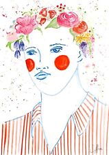 Aquarelle portrait jeune d'occasion  Montpellier-