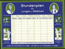 Stundenplan reklame chlorodont gebraucht kaufen  Berlin