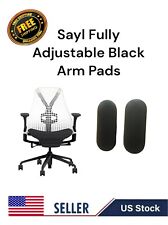 🔥🔥Herman Miller Sayl💥Tampas de almofadas de braço pretas de substituição🔥🔥Leia a descrição 💥 comprar usado  Enviando para Brazil