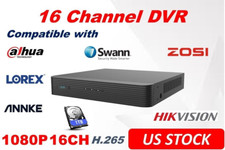 Câmera analógica 1080P 16CH DVR Hikvision UniView Dahua compatível H.265 com HDD de 1TB comprar usado  Enviando para Brazil