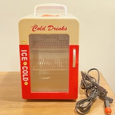 Mini geladeira Coca-Cola bebidas frias refrigerador/aquecedor termoelétrico Coca-Cola retrô 6 latas comprar usado  Enviando para Brazil