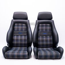 APENAS 1 PAR!! AUTÊNTICO RECARO LSB VW GTI AZUL TARTAN Muito Bom Estado, usado comprar usado  Enviando para Brazil
