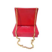 Bolsa Salvatore Ferragamo VINTAGE VERMELHA couro dourada Gancini Link Chain, usado comprar usado  Enviando para Brazil