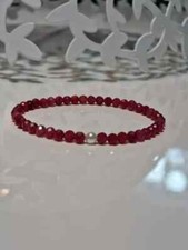Rubin perlenarmband armband gebraucht kaufen  Swisttal
