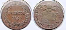 Gregorio xvi baiocco usato  Montione