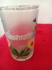 Verre emaille anniversaire d'occasion  Toulouse-