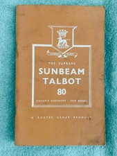 Sunbeam talbot original for sale  SHERBORNE