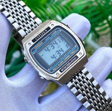 Vintage Citizen Digital LCD Multi Alarme-Cronógrafo Feito no Japão Relógio Masculino DQ-8038 comprar usado  Enviando para Brazil