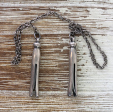 BELO DESIGN ANTIGO PIN SUÉTER CLIPE CORRENTE PRATA ESTERLINA 925, usado comprar usado  Enviando para Brazil