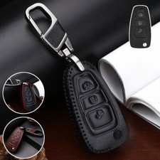 Usado, Estojo de couro genuíno chaveiro de carro para Ford Focus Mondeo C-Max Transit Grand comprar usado  Enviando para Brazil