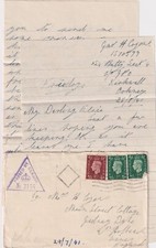 Ww2 cover letter for sale  PETERBOROUGH