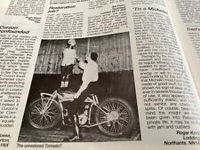 Usado, ARTIGO DE IMAGEM DE MOTOCICLETA TORNADO SMITH PAREDE DA MORTE comprar usado  Enviando para Brazil