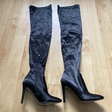 Black satin high for sale  BRISTOL