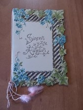 Biglietto auguri calcografico usato  Trappeto