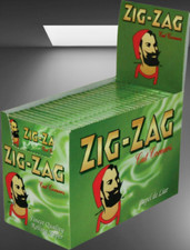 2000 GRANDE MEGA VALOR ZIG ZAG VERDE RIZLA-ROLLING PAPERS 50 PAPÉIS X 40 PACOTE comprar usado  Enviando para Brazil