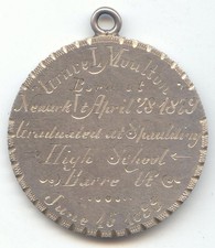 Meio dólar de barbeiro 1899, ficha de amor para graduação do ensino médio, Vermont, usado comprar usado  Enviando para Brazil