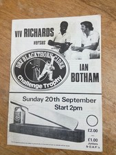Cricket programme viv for sale  READING