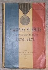 Livre souvenirs récits d'occasion  Corbas