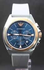 Relógio masculino Emporio Armani cronógrafo mostrador azul movimento quartzo tudo funcionando. comprar usado  Enviando para Brazil