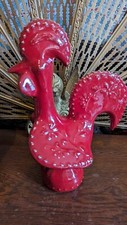 Red ceramic cockerel for sale  RYDE