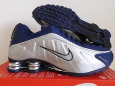 Nike Shox R4 Azul Void-Met Prata-Preto Feminino Tamanho 12 / Masculino Tamanho 10.5 [AR3565-400] comprar usado  Enviando para Brazil