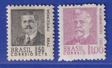 Brasilien 1968 Freimarken Wenceslau Bráz Washington Luiz Mi.-Nr. 1166-67 ** comprar usado  Enviando para Brazil