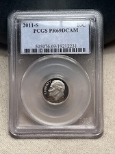2011 S 10C Clad Roosevelt Dime PCGS PR69DCAM comprar usado  Enviando para Brazil
