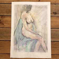 Vintage nude pastel for sale  CRANLEIGH
