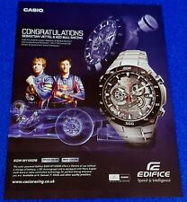2012 CASIO EDIFICE EQW-M1100D8 RELÓGIO DE PULSO IMPRESSO ANÚNCIO FI SEBASTIAN VETTEL RED BULL, usado comprar usado  Enviando para Brazil