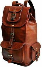 Leather backpack bag for sale  WALSALL