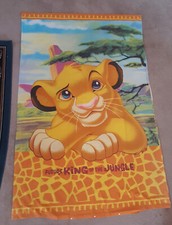 Colcha Doona Vintage Disney Simba do Rei Leão Capa Cama de Solteiro Tamanho, usado comprar usado  Enviando para Brazil