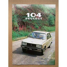 Peugeot 104 brochure for sale  CHESTERFIELD