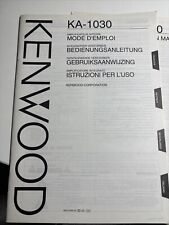 Kenwood 1030 bedienungsanleitu gebraucht kaufen  Frechen