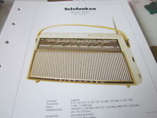 Radio Archiv Schaltplan  05 Telefunken Picnic 3291, 1961 comprar usado  Enviando para Brazil