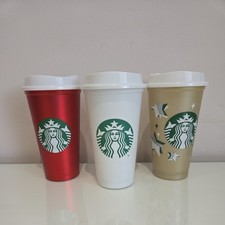Starbucks reusable cups for sale  WREXHAM