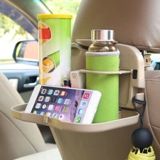 Usado, Bandeja de mesa dobrável universal para assento de carro suporte para telefone bandeja de alimentos caixa de armazenamento comprar usado  Enviando para Brazil