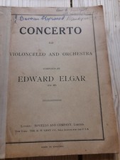 Elgar concerto cello for sale  RIPON