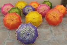 Lot OF 10 PC Handmade Sun Shade Wedding Event Decorative Boho Umbrella Parasol na sprzedaż  Wysyłka do Poland