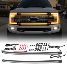 Para 2017-2022 Ford Super Duty F-250 LED grade luzes de destaque barra DRL kit âmbar comprar usado  Enviando para Brazil