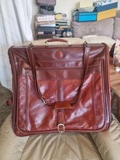 Leather garment bag for sale  MALVERN