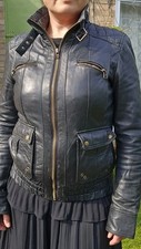 Zara black leather for sale  HULL